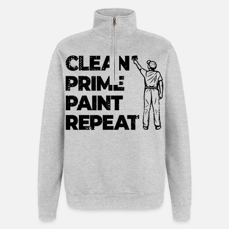 Painter Workflow - Quarter-Zip Sweatshirt - heather grey