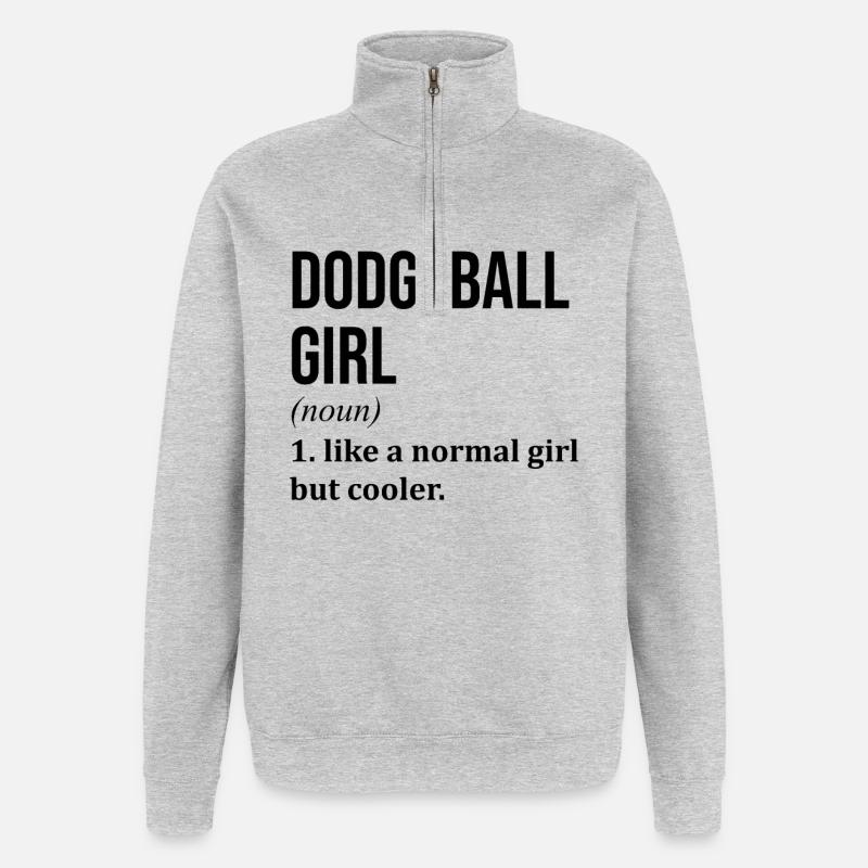 Völkerball - Quarter-Zip-Sweatshirt - Grau meliert