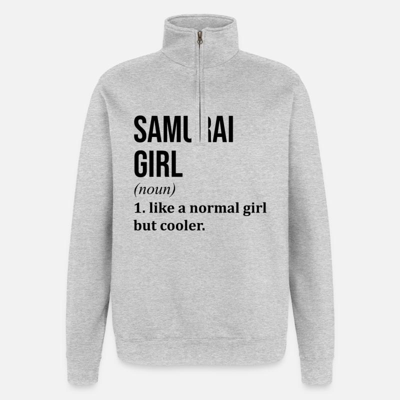 Samurai - Quarter-Zip Sweatshirt - heather grey