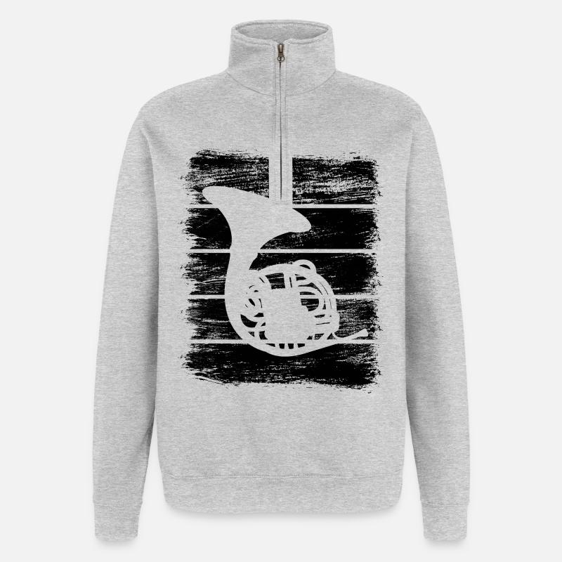 Bugle - Quarter-Zip Sweatshirt - heather grey