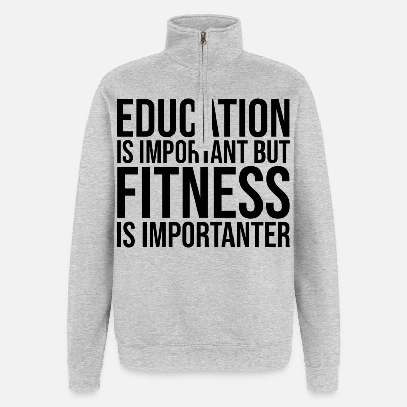 aptitude - Sweat à zip 1/4 - gris chiné