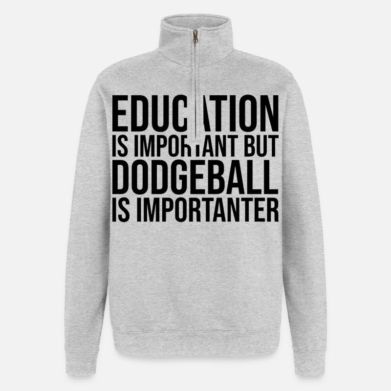 Völkerball - Quarter-Zip-Sweatshirt - Grau meliert