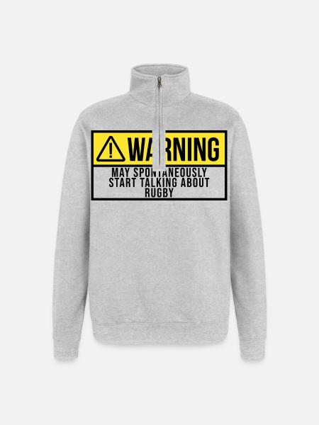 Rugby - Quarter-Zip Sweatshirt - heather grey