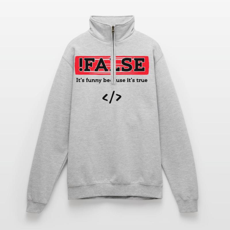 Code Debug Programmierer Developer Lustige Sprüche Quarter-Zip-Sweatshirt