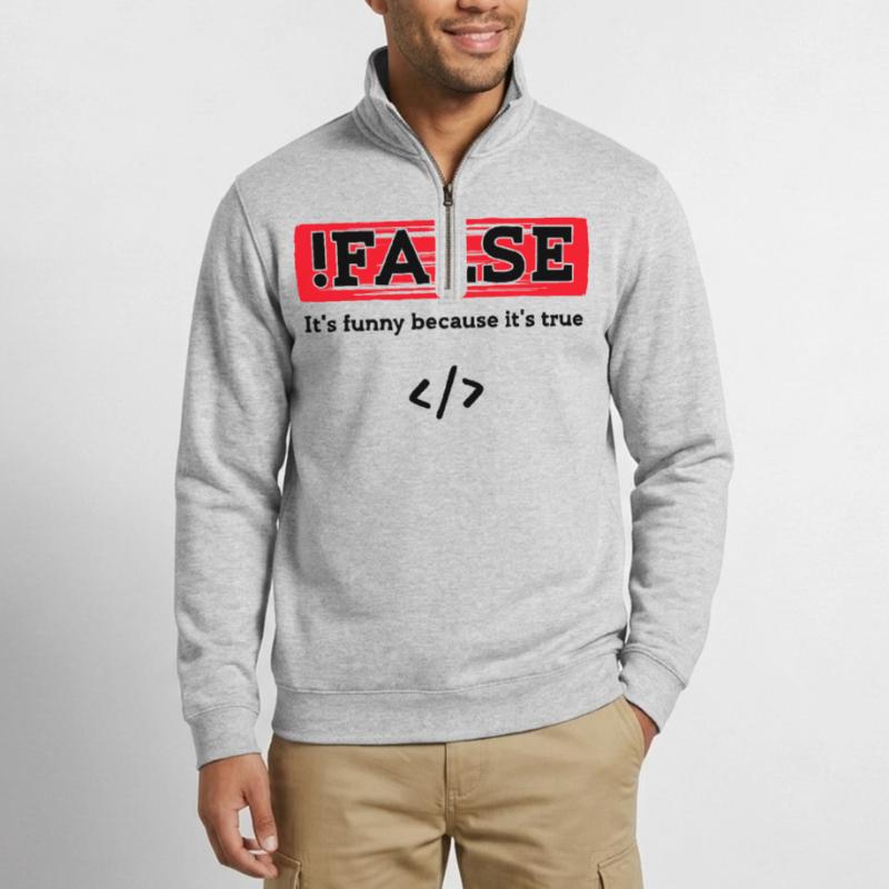 Code Debug Programmer Developer Funny Sayings Quarter-Zip Sweatshirt