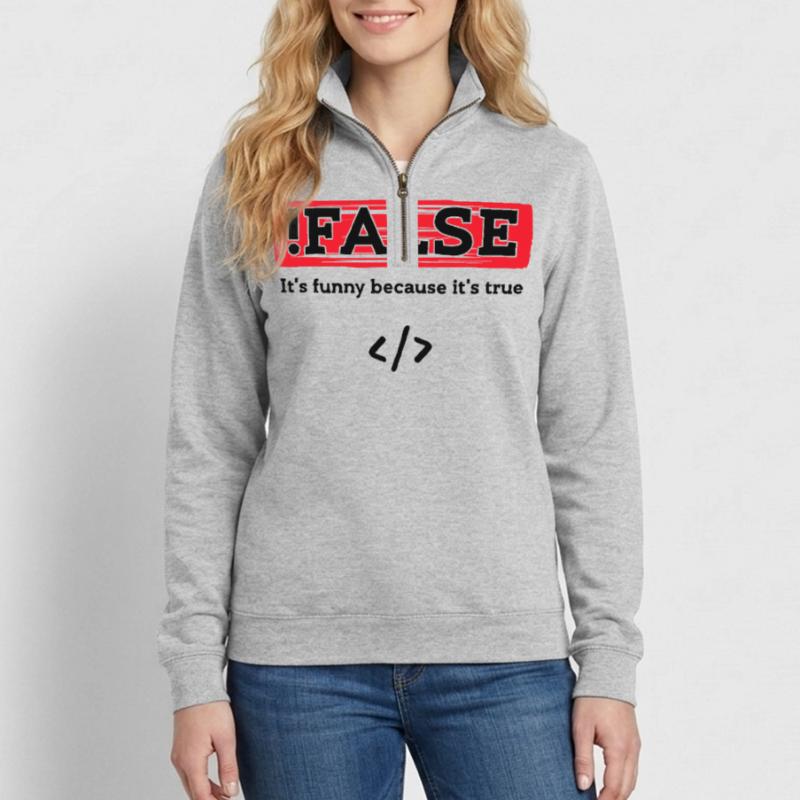 Code Debug Programmer Developer Funny Sayings Quarter-Zip Sweatshirt