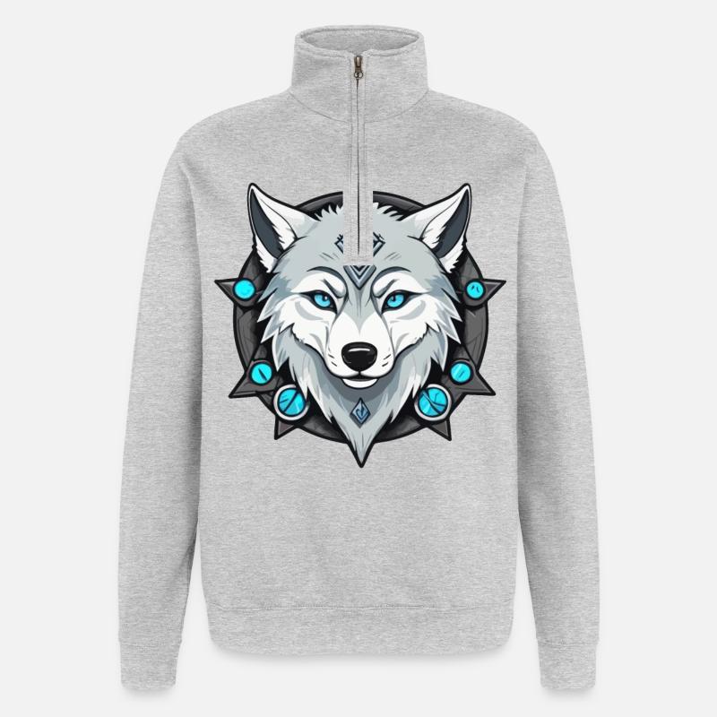 Eiswolf - Quarter-Zip Sweatshirt - heather grey