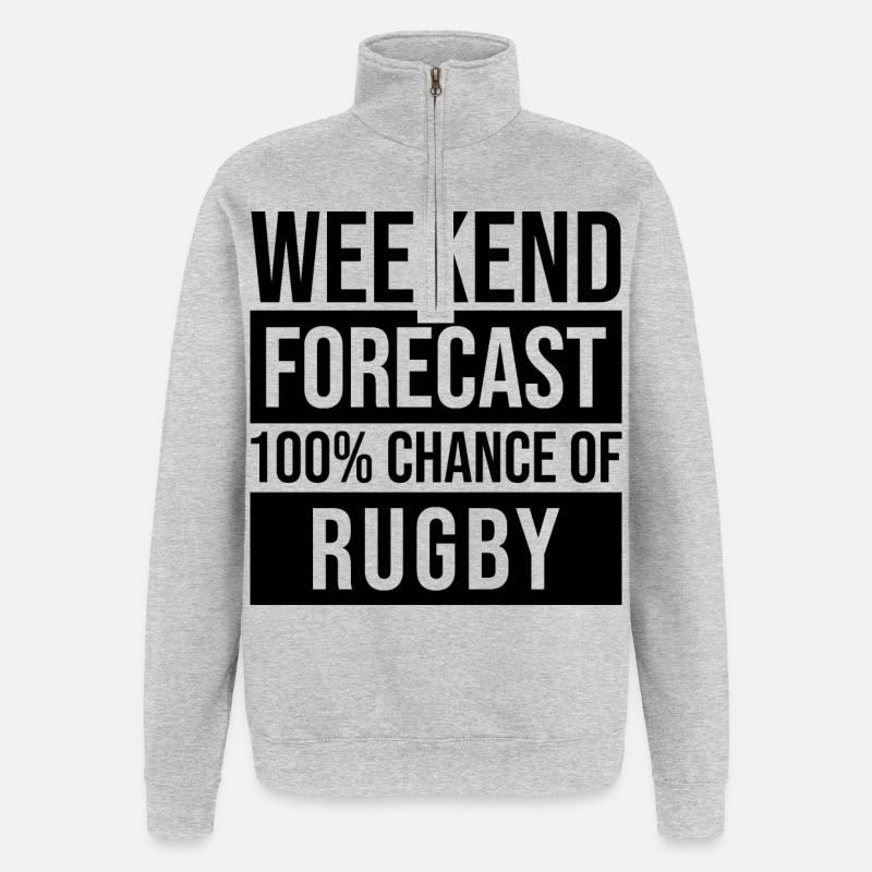 Rugby - Quarter-Zip Sweatshirt - heather grey