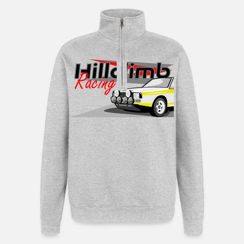 Rallye Quattro Courses de côte - Sweat à zip 1/4 - gris chiné
