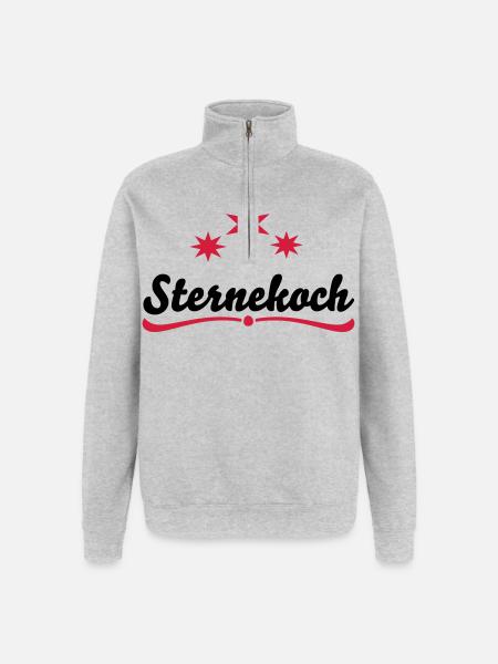 Cooking Apron Star Chef - Quarter-Zip Sweatshirt - heather grey