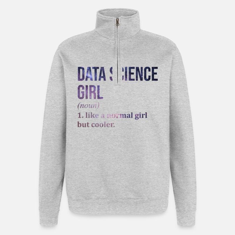 Data Science - Quarter-Zip Sweatshirt - heather grey