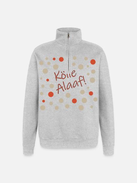 Kölle Alaaf - Quarter-Zip-Sweatshirt - Grau meliert