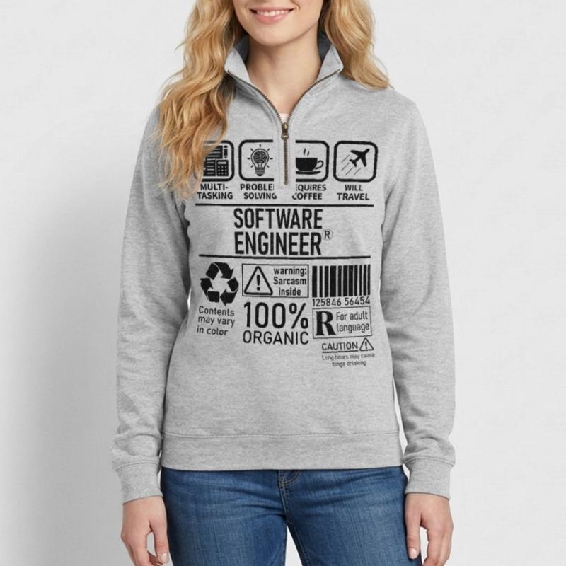 Software Engineer multi tasking problem solving Quarter-Zip Sweatshirt