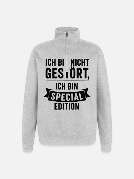 I'm Special Edition - Quarter-Zip Sweatshirt - heather grey