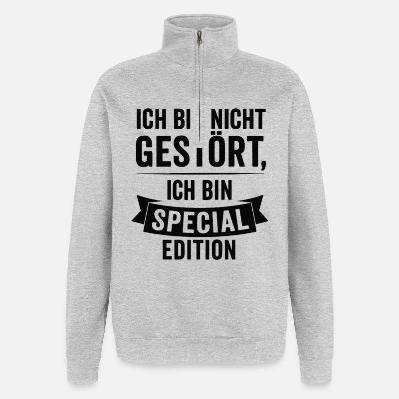 I'm Special Edition - Quarter-Zip Sweatshirt - heather grey