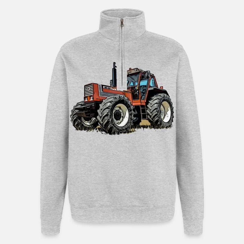 Ackerbeast 100 - Sweat à zip 1/4 - gris chiné