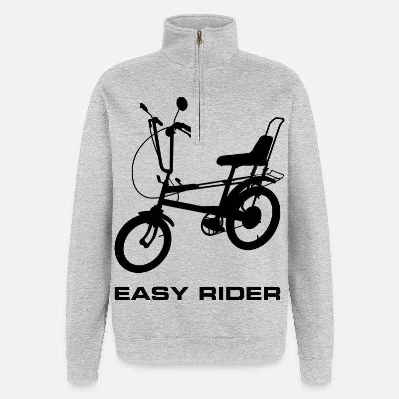 Conception de l’hélicoptère. - Sweat à zip 1/4 - gris chiné