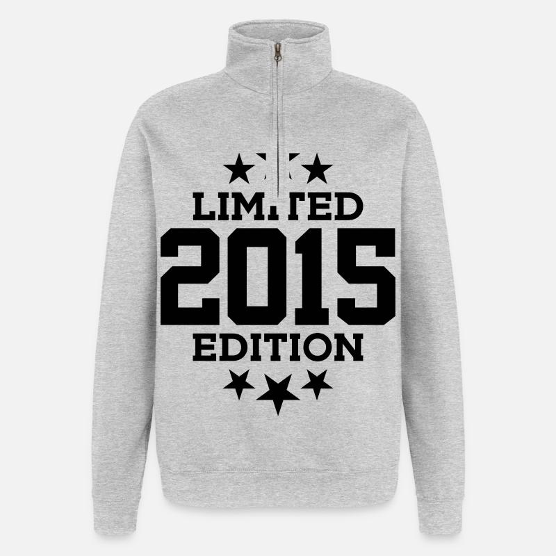 ÉDITION LIMITÉE 2015 11E ANNIVERSAIRE - Sweat à zip 1/4 - gris chiné