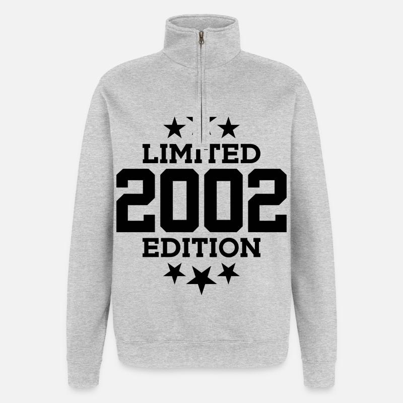 ÉDITION LIMITÉE 2002 24E ANNIVERSAIRE - Sweat à zip 1/4 - gris chiné