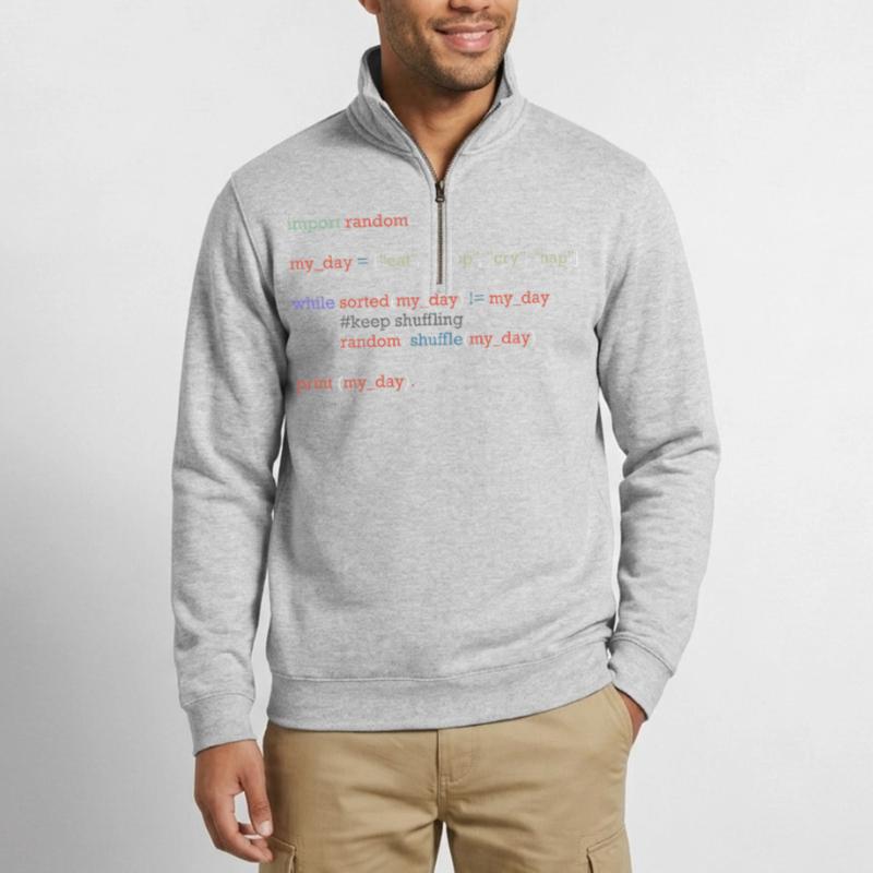 Lustiger Python-Code über den Alltag, Baby Quarter-Zip-Sweatshirt