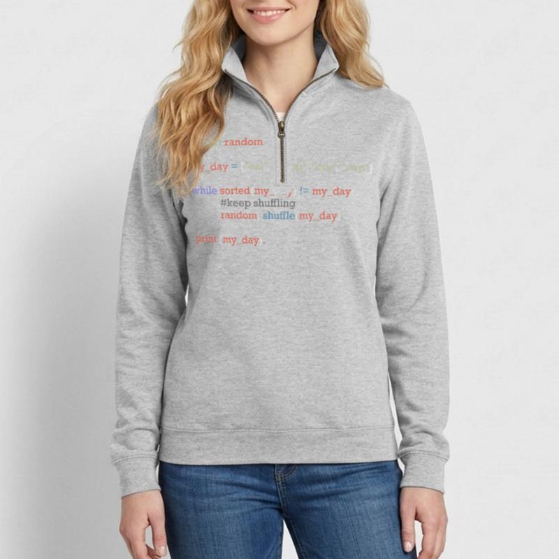 Lustiger Python-Code über den Alltag, Baby Quarter-Zip-Sweatshirt