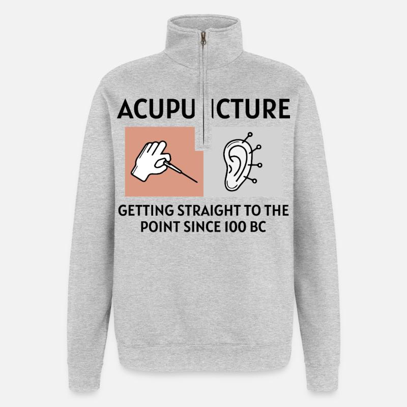 Licensed TCM Practitioner Expert Historical - Quarter-Zip Sweatshirt - heather grey