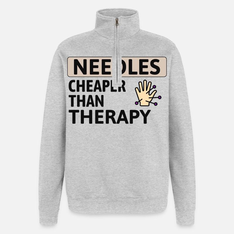 Licensed TCM Practitioner Expert Cost-Effective  - Quarter-Zip Sweatshirt - heather grey