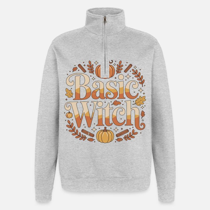 Witchcraft Basic Witch Enchanted Tarot Reading - Quarter-Zip Sweatshirt - heather grey