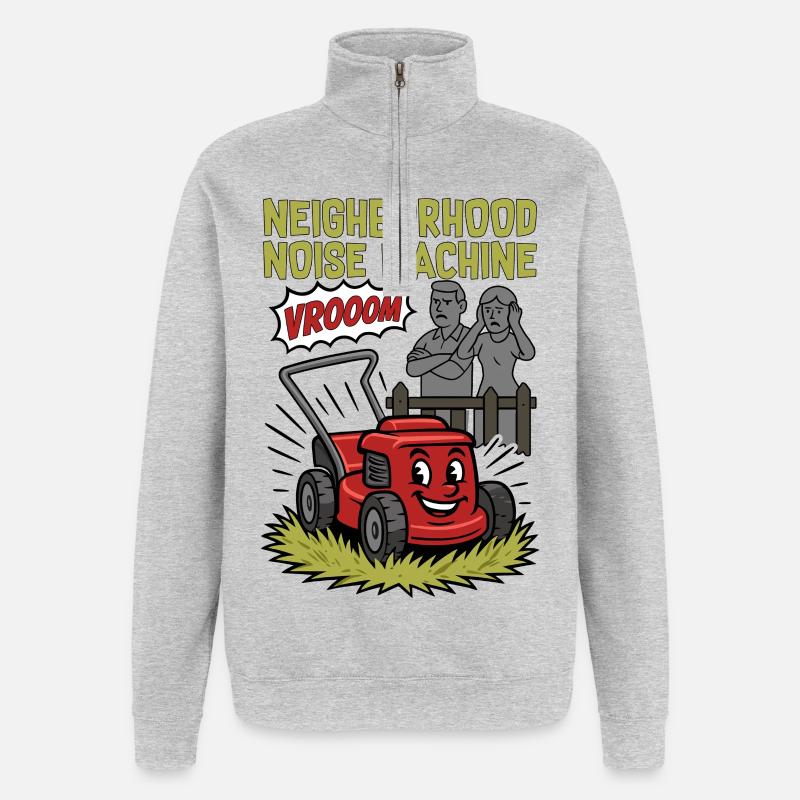 Neighborhood Noise - Quarter-Zip Sweatshirt - heather grey