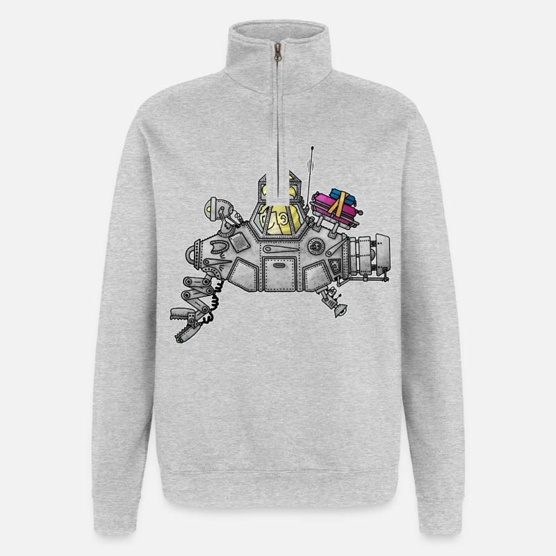  Senta - das schnaufende U-Boot / - Quarter-Zip-Sweatshirt - Grau meliert