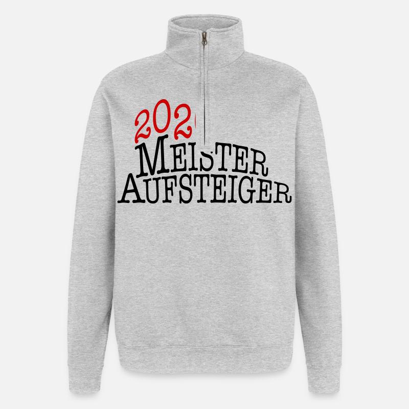Champion et équipe promue 2026 - Sweat à zip 1/4 - gris chiné