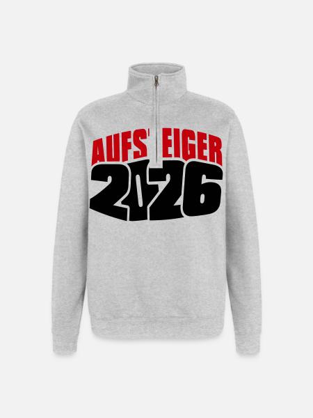 Promoted 2026 Promotion - Quarter-Zip Sweatshirt - heather grey