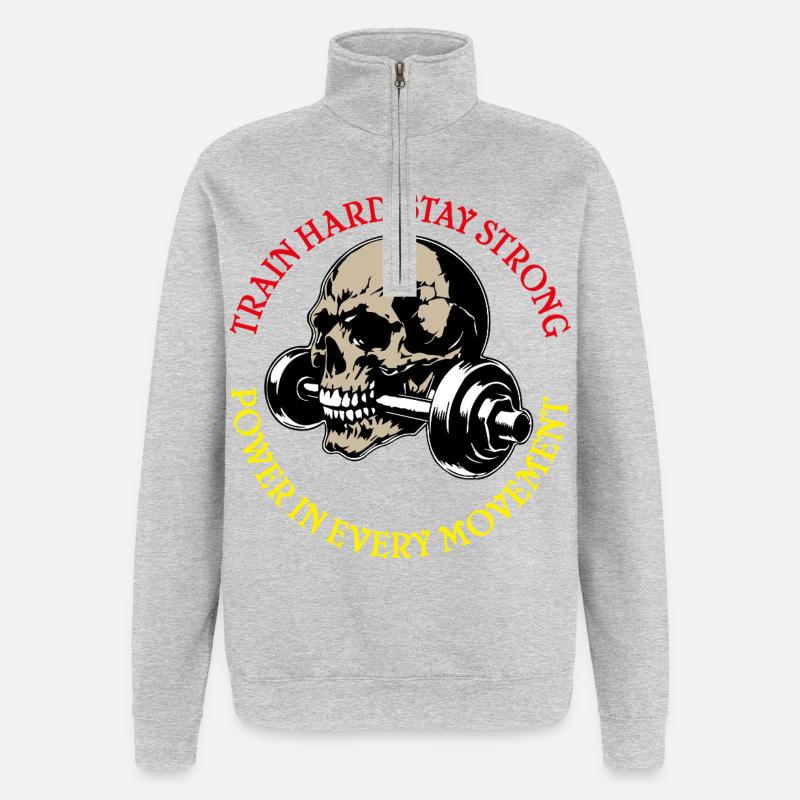 StayStrong - Quarter-Zip Sweatshirt - heather grey