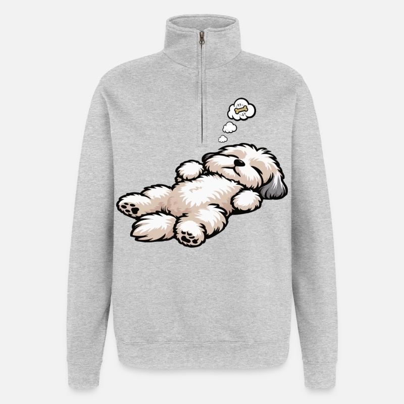 Havanese Havanese Owners Havanese Farmers - Quarter-Zip Sweatshirt - heather grey