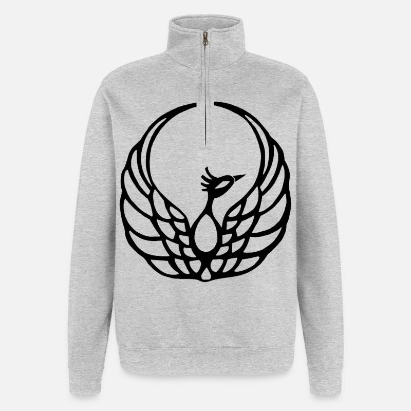 Black Phoenix - Quarter-Zip Sweatshirt - heather grey