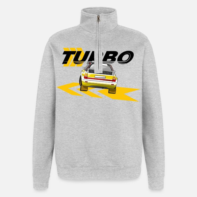 Rallye Quattro A2 Drift - Sweat à zip 1/4 - gris chiné
