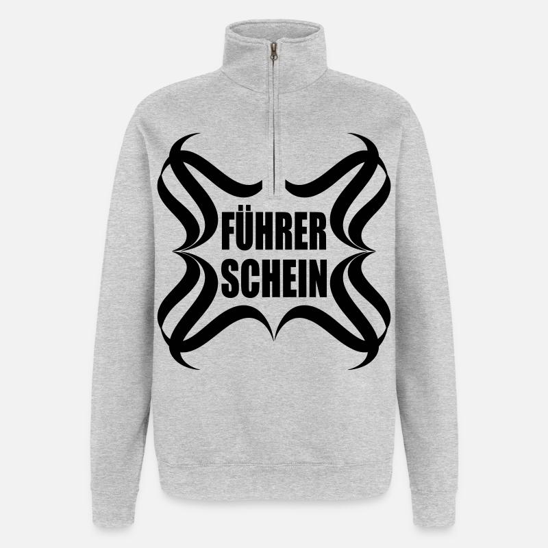 Congratulations driver's license passed - Quarter-Zip Sweatshirt - heather grey