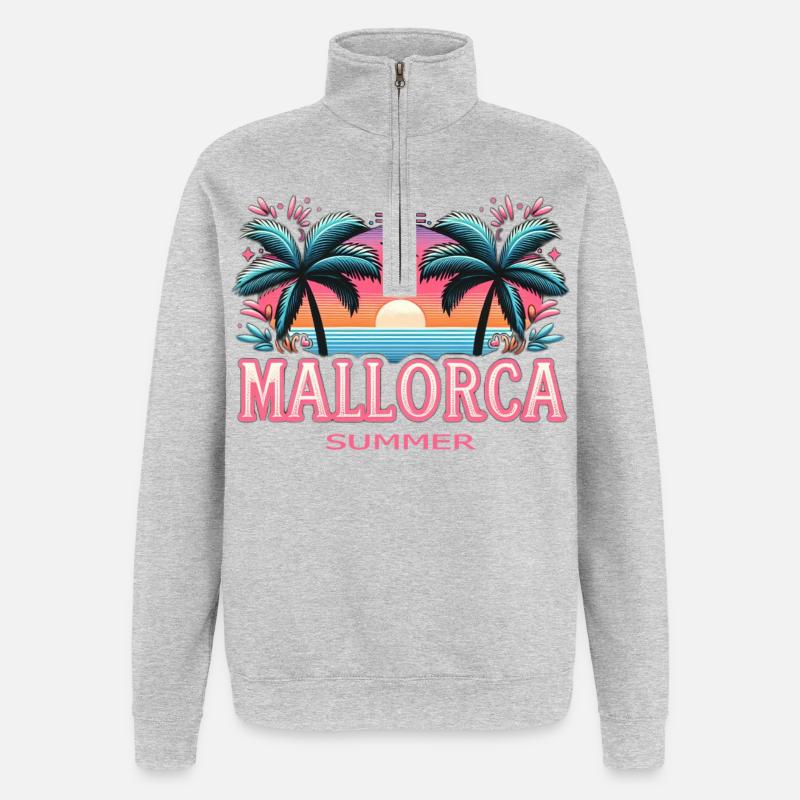 Majorca - Quarter-Zip Sweatshirt - heather grey