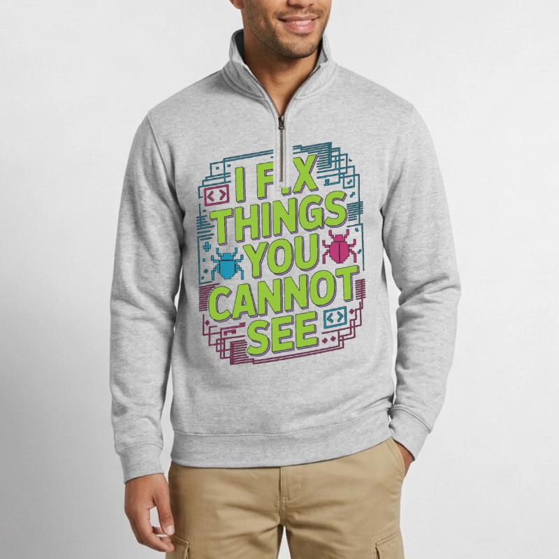 Game Developer I Fix Things Software Developer Quarter-Zip-Sweatshirt