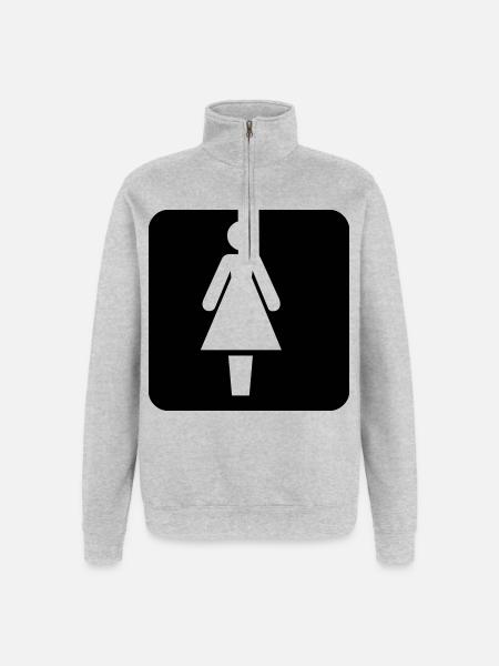 Woman - Quarter-Zip Sweatshirt - heather grey