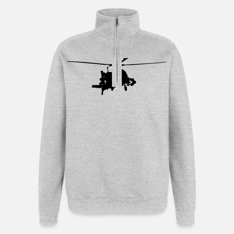 Apache - Quarter-Zip Sweatshirt - heather grey