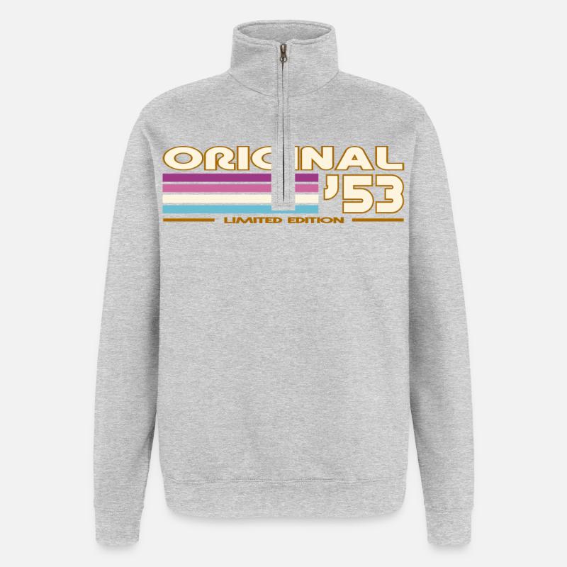 1953 - Quarter-Zip Sweatshirt - heather grey