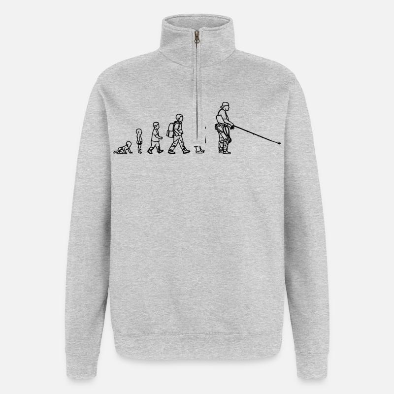 Fischer Evolution - Quarter-Zip Sweatshirt - heather grey