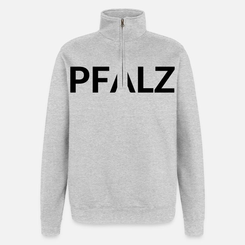 Pälzer - Quarter-Zip-Sweatshirt - Grau meliert