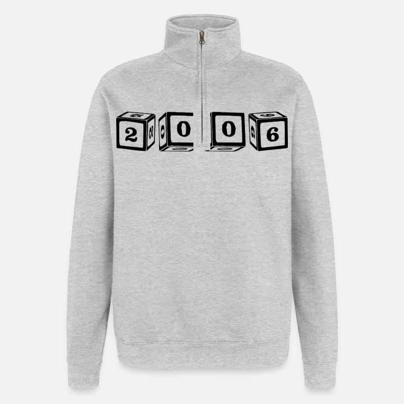 2006 Cube - Quarter-Zip Sweatshirt - heather grey