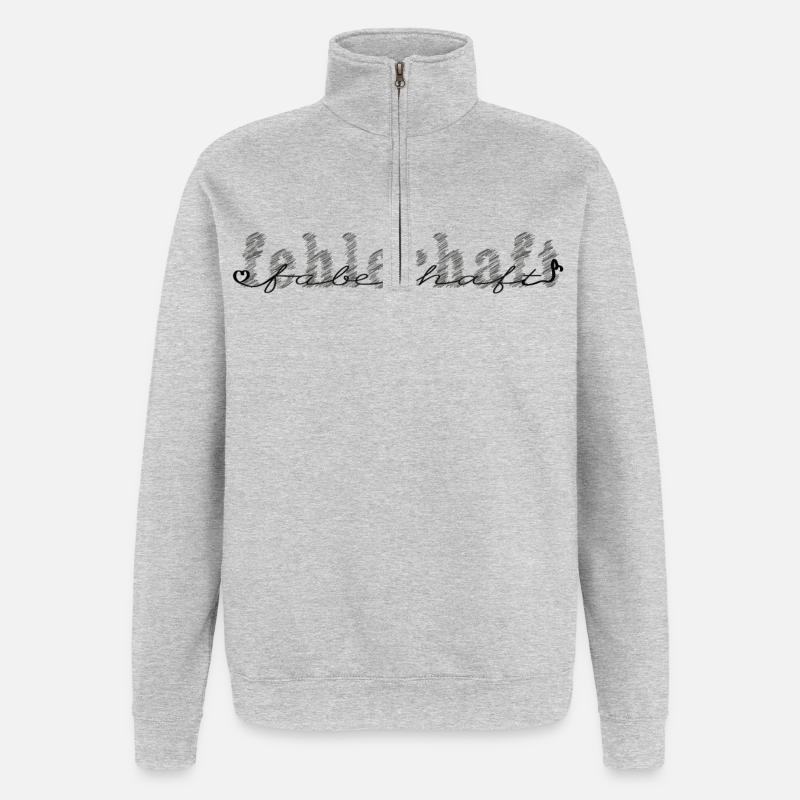 Fabelhaft fehlerhaft! - Quarter-Zip-Sweatshirt - Grau meliert