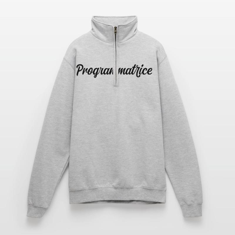 Programmatrice Informatique Code Développeuse Web Sweat à zip 1/4