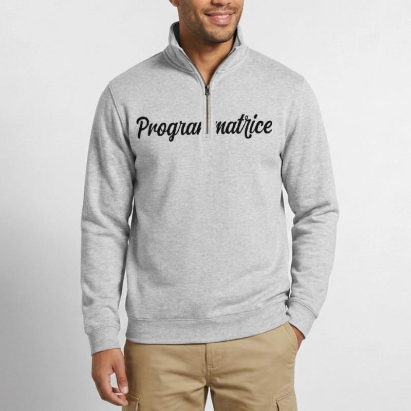 Programmatrice Informatique Code Développeuse Web Sweat à zip 1/4