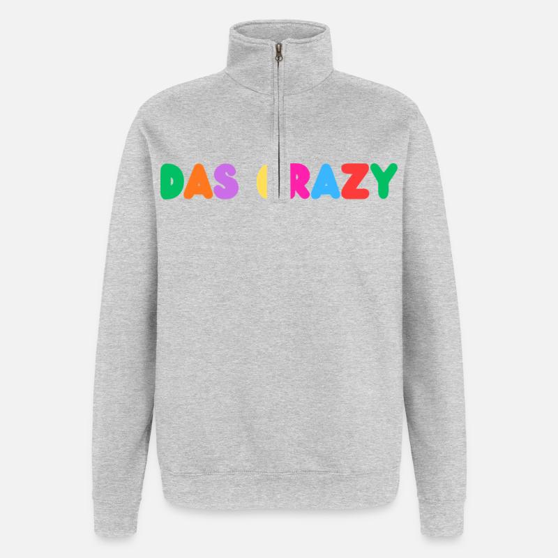 Das Crazy - Quarter-Zip-Sweatshirt - Grau meliert
