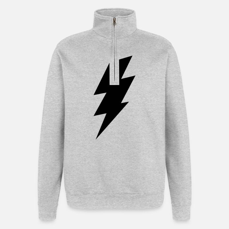 Blitz - Quarter-Zip-Sweatshirt - Grau meliert